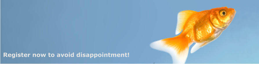 Register now to avoid disappointment!